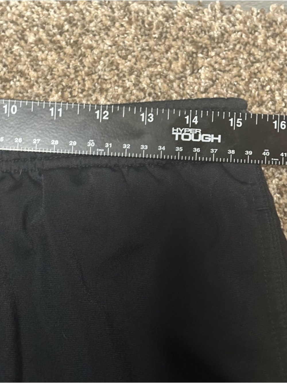 Nike Black Men’s Medium Track Pants with White Swoosh - Picture 3 of 16